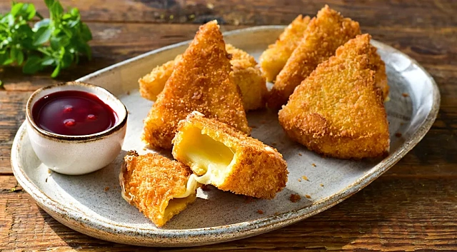 Сыр Сулугуни жареный