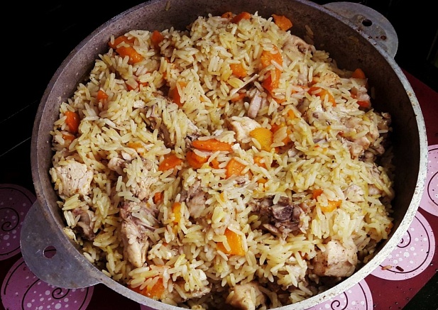Плов Классический из курицы в казане