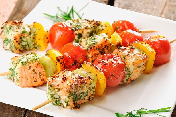 Шашлык из семги