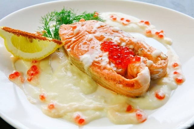 Медальон из сёмги По-царски